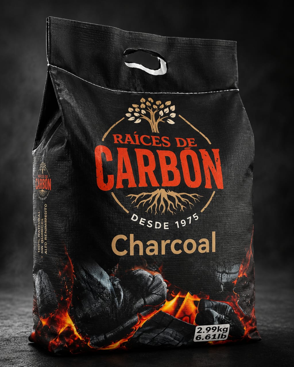 Bolsa de carbón vegetal premium 2.99 kg Raíces de Carbón